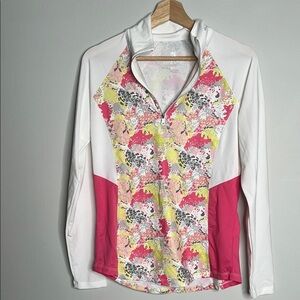 Kate Lord Small Quarter Zip Colorful Women's Top